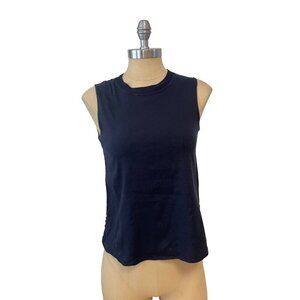 Vince Black Linen Blend Tank Shell  size XS